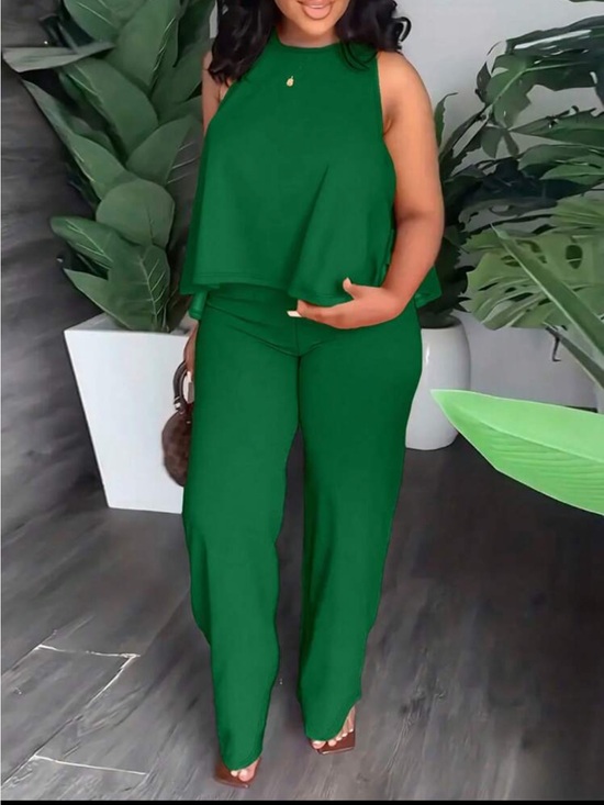 SHEIN Pants - 💚✨ SHEIN Slaydiva Elegant Green Two-Piece Set ✨💚